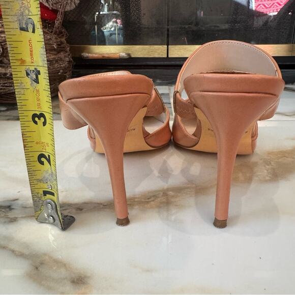 Lulus Women’s Pointed Toe Heels Slides Mules Tan Size 9 - Picture 7 of 7